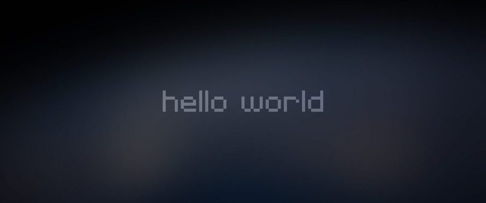 Hello World – Banniere