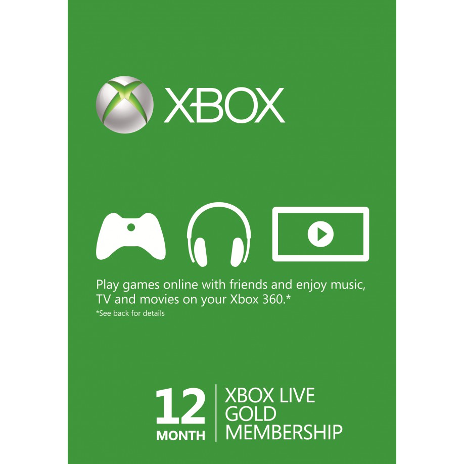 Carte Xbox Live Gold