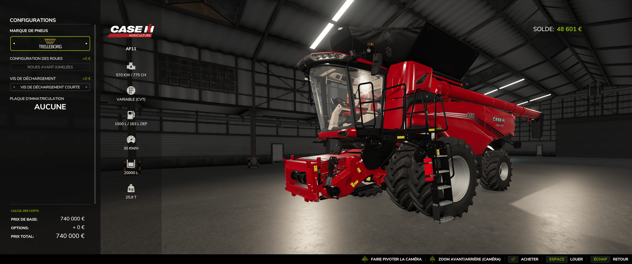 Farming Simulator 25 - Configuration de véhicule