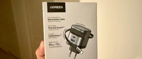 Chargeur UGREEN 65W rétractable – Bannière