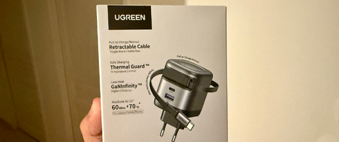 Chargeur UGREEN 65W rétractable – Bannièreddd