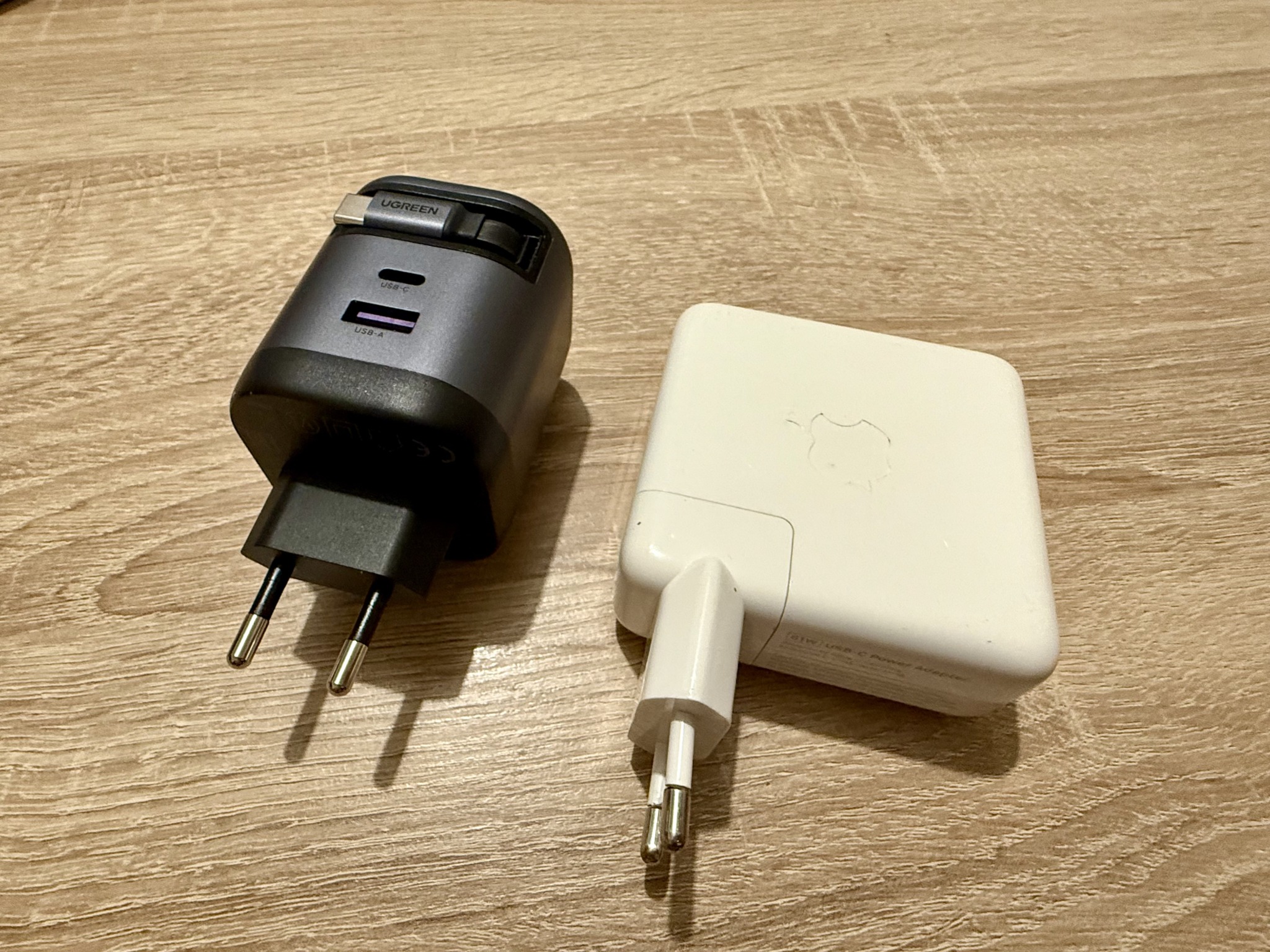 Chargeur UGREEN 65W rétractable - Comparatif chargeur Macbook